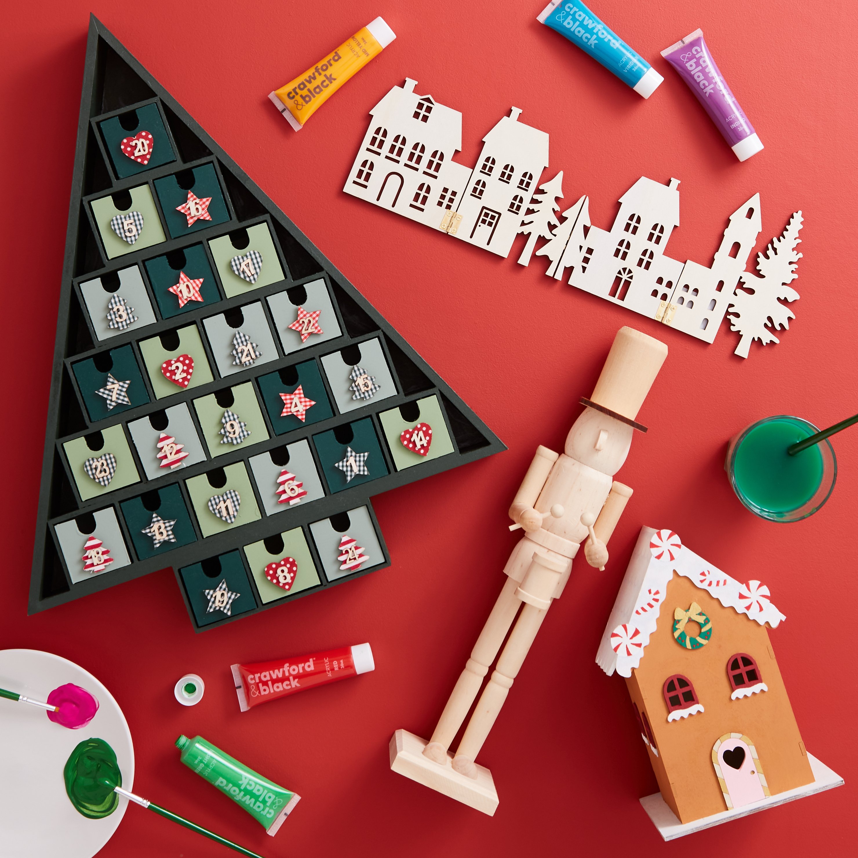 Make your own tree advent calendar.